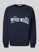 Sweatshirt met motiefstitching, model 'Hester'