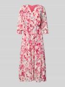 Midi-jurk met V-hals