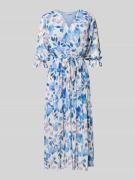 Midi-jurk met V-hals