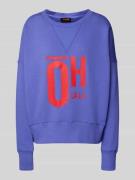 Sweatshirt met statementprint en ronde hals