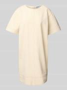 Mini-jurk met ronde hals