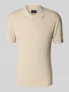 Gebreide polo met korte knoopsluiting