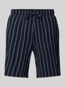 Korte regular fit broek met elastische band, model 'JAIDEN'