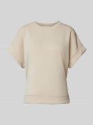 Sweatshirt in design met korte mouwen