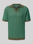 Poloshirt met V-hals