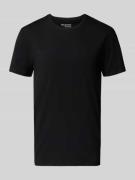 Regular fit T-shirt van katoenmix