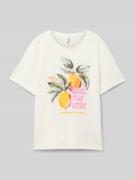 Regular fit T-shirt met extra brede schouders, model 'BLINS'