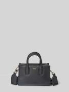 Mini tote bag met labelapplicatie van metaal, model 'SANDY'