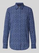 Regular fit blouse met blinde knoopsluiting, model 'KRISTY'