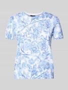 Gebreid shirt van een mix van linnen en katoen, model 'EYELAH'