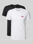 Slim fit T-shirt, per twee verpakt
