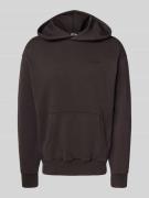 Relaxed fit hoodie met kangoeroezak