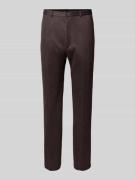 Pantalon met persplooien en achterzakken