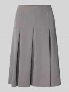 Knielange rok met plooien