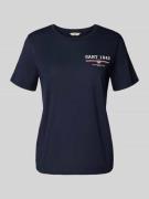 Regular fit T-shirt van puur katoen met logoprint