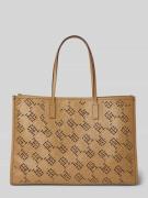 Tote bag met gestanst monogrammotief