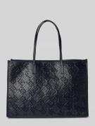 Tote bag met gestanst monogrammotief