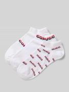 Sneakersokken met labeldetail in een set van 3 paar