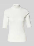 T-shirt met opstaande kraag