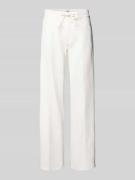 Wide fit jeans met strikceintuur, model 'MORGAN'