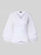 Wikkelblouse met 3/4-mouwen