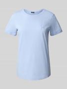 T-shirt met labelstitching en ronde hals