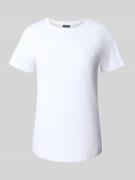 T-shirt met labelstitching en ronde hals