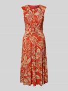 Midi-jurk met knoopdetail, model 'TESSANNE'