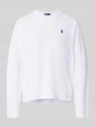 Shirt met lange mouwen en labelstitching