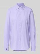 Regular fit overhemdblouse met logostitching