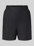 Korte relaxed fit broek met structuurmotief