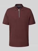 Regular fit poloshirt met ritssluiting