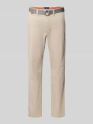 Slim fit chino met riem