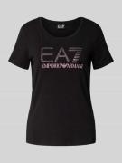 T-shirt met labeldetail