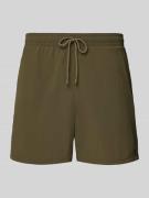 Regular fit zwembroek met logostitching