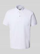 Regular fit poloshirt van katoenmix