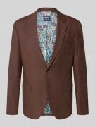 Slim fit colbert met viscose en reverskraag