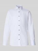 Slim fit zakelijk overhemd met kentkraag