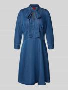 Mini-jeansjurk met strik