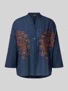 Regular fit blouse met 3/4-mouwen