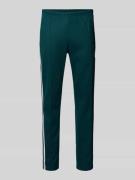 Sweatpants met elastische band en ritszakken