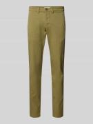 Slim fit chino van katoenmix, model 'NEW MILES'