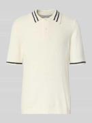 Gebreid shirt met polokraag, model 'SAPEDRO POLO'