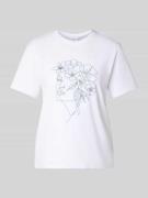 T-shirt met motiefprint, model 'NORA'