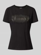 T-shirt met labeldetail, model 'INGRID'