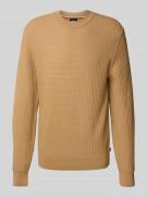 Regular fit gebreide pullover van zuiver katoen