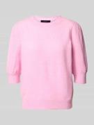 Comfort fit gebreide pullover met pofmouwen, model 'DOFFY'