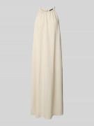 Maxi-jurk van een mix van viscose en linnen, model 'Quise'
