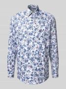 Comfort fit zakelijk overhemd met kentkraag