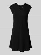 Licht uitlopende mini-jurk van viscosemix